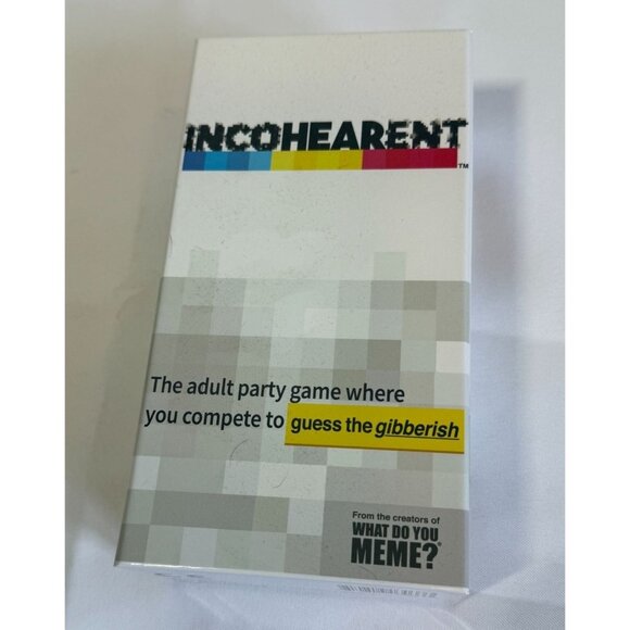 INCOHEARENT Adult Party Game Complete Game 2021 Funny Kinky Pop Culture - Picture 1 of 4